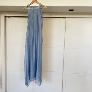 Elegant Light Blue Maxi Dress